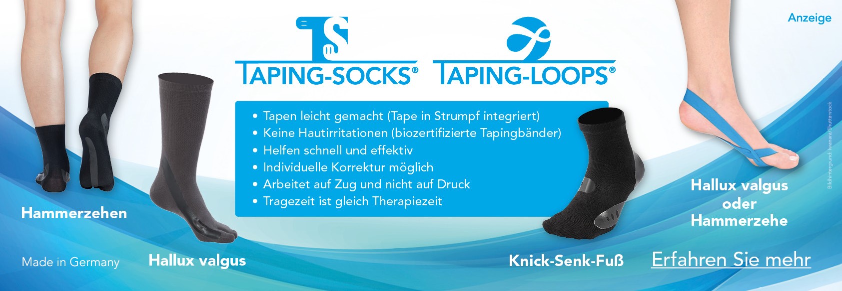 Taping-Socks und Taping-Loops